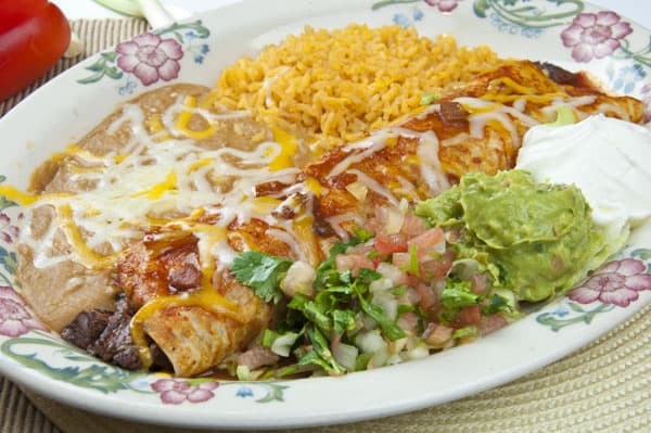 the best burritos, fiesta mexicana